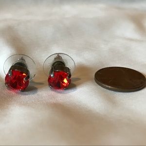 Fire Red Sabika Stud Earrings